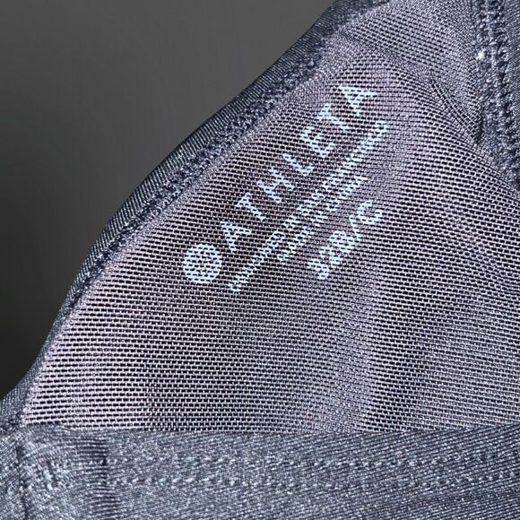 Athleta Black Rope Back Sports Bra Size Medium 34 B/C - Picture 4 of 5